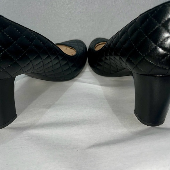 LK BENNETT Cienna Elegant Black Quilted Women's Pumps - Picture 8 of 12